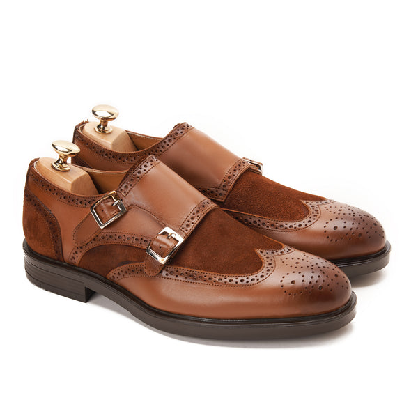 Double Monk Brogue with Suede