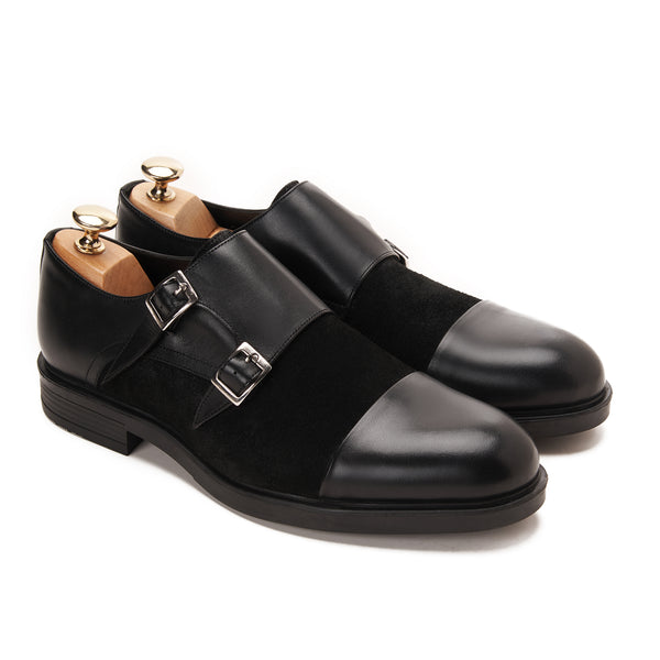 Double Monk Strap with Suede