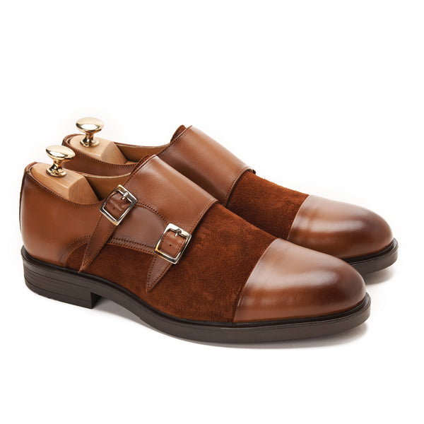 Double Monk Strap with Suede