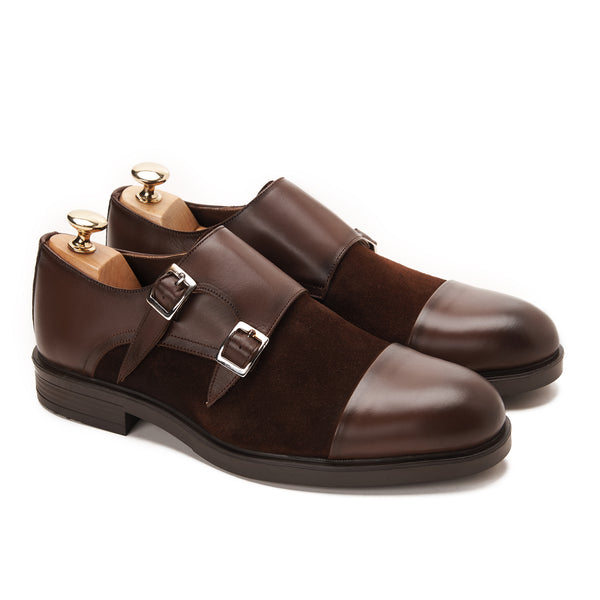 Double Monk Strap with Suede