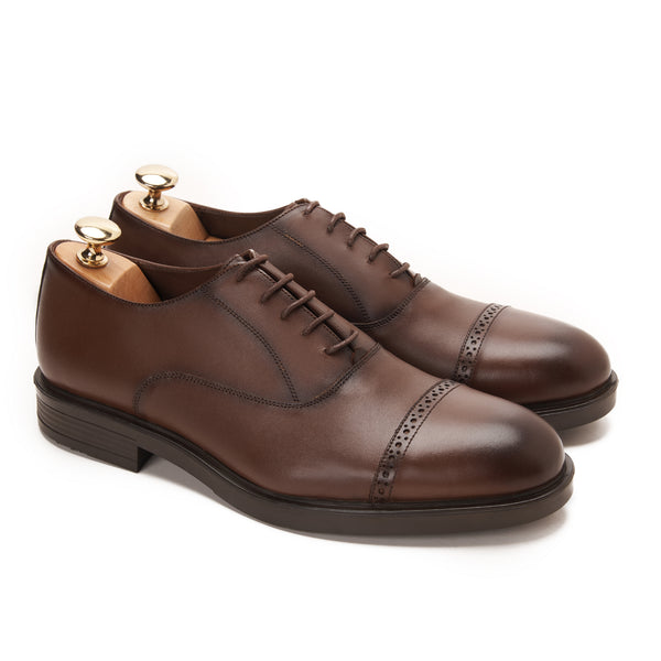 Leicester Cap Semi Brogue